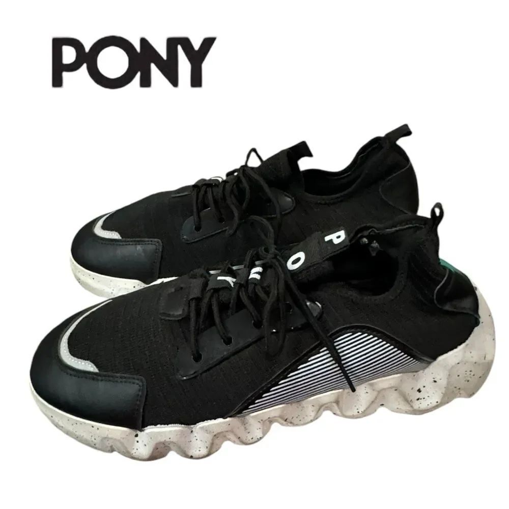 Pony Men's Black White PP1 Mars Men's Chunky Sneakers 12